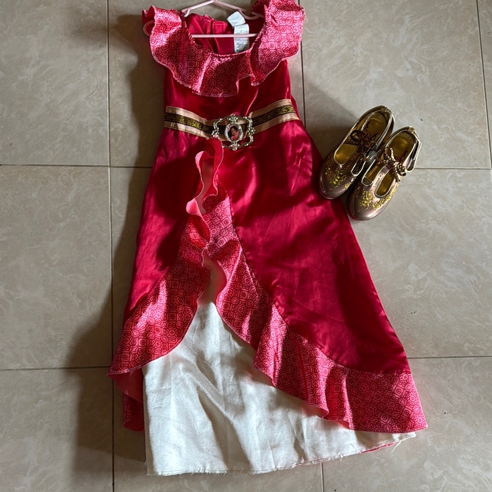 Disney Red and Gold Kids Elena of Avalor Costume